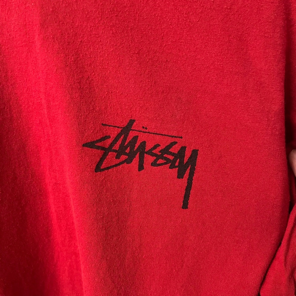 Stussy Red 8-ball Long Sleeve Tee